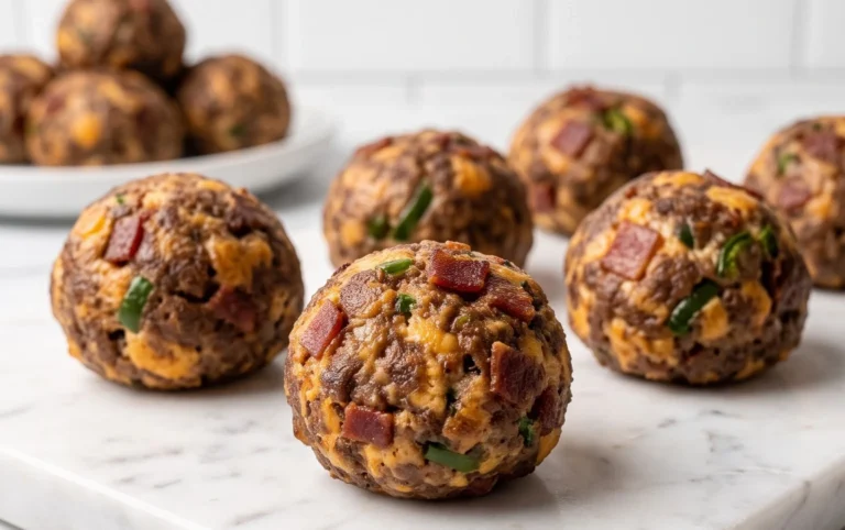 Beef Bacon Jalapeño Popper Cheese Balls