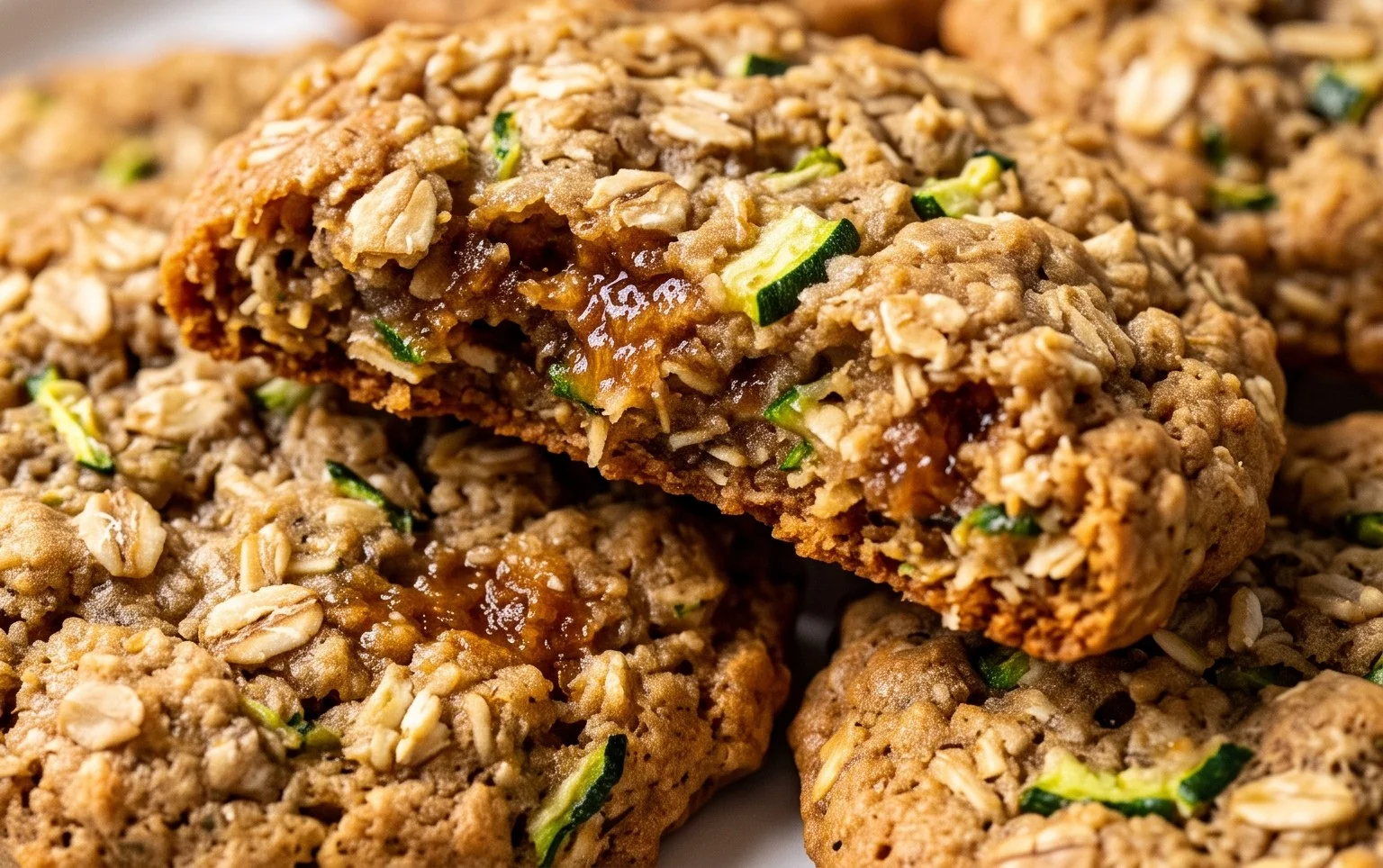 Healthy Zucchini Oatmeal Cookies