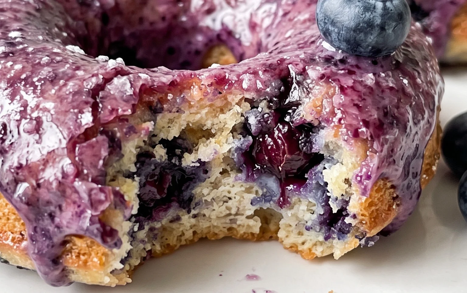Blueberry Cake Donuts