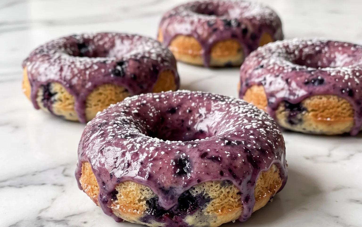 Blueberry Cake Donuts