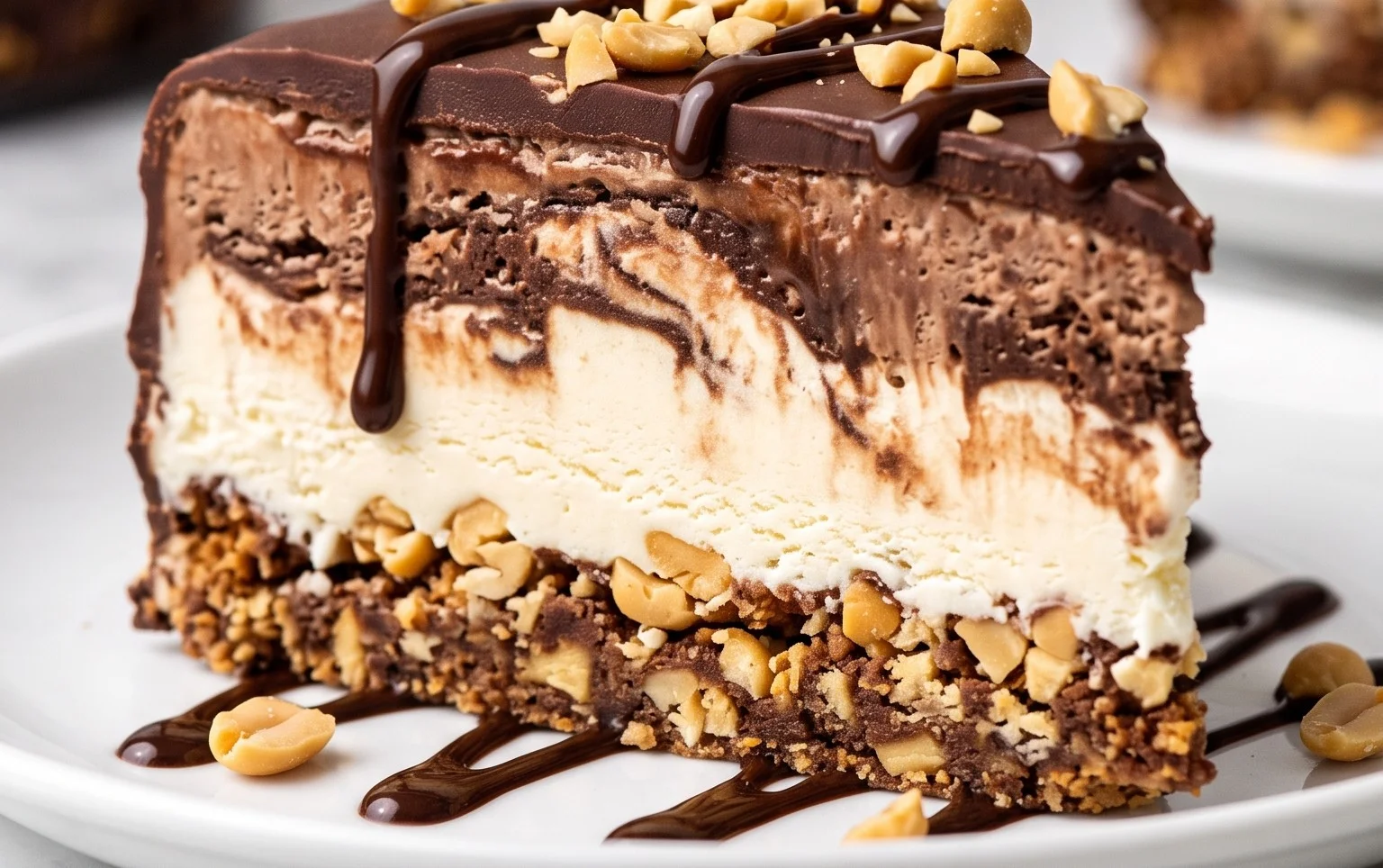 Buster Bar Ice Cream Cake