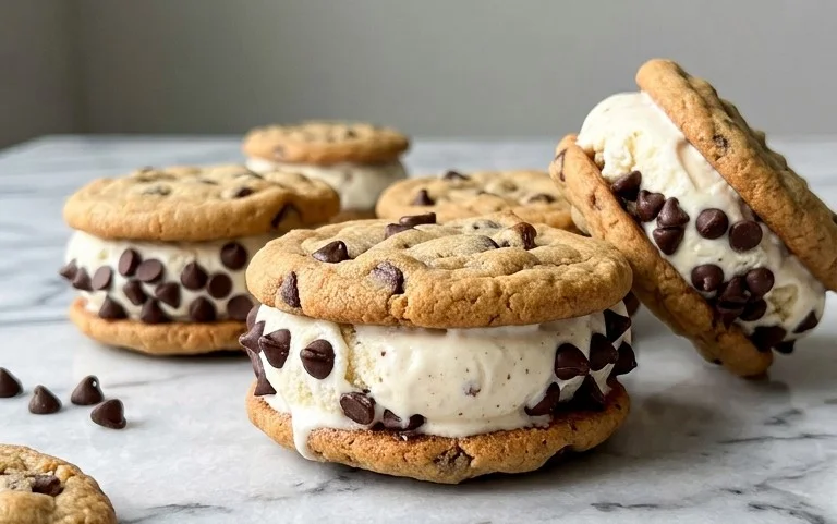Cookie Ice Cream Sandwiches (Like a Chipwich!)