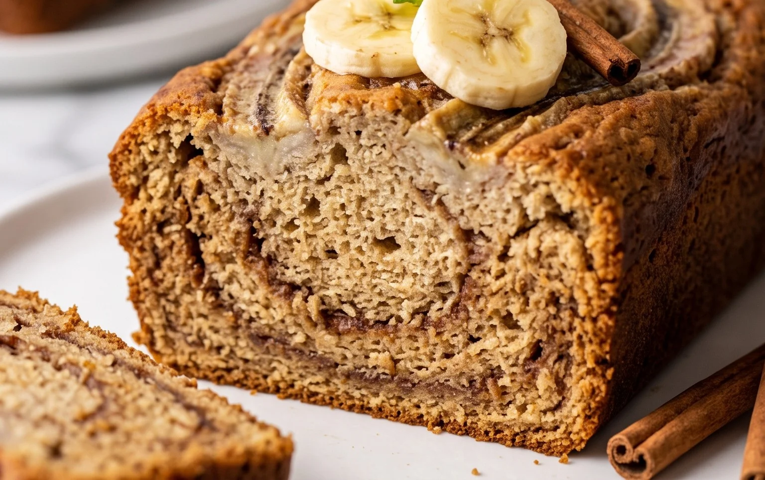 Cinnamon Roll Banana Bread