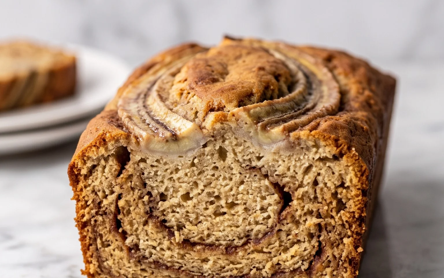 Cinnamon Roll Banana Bread