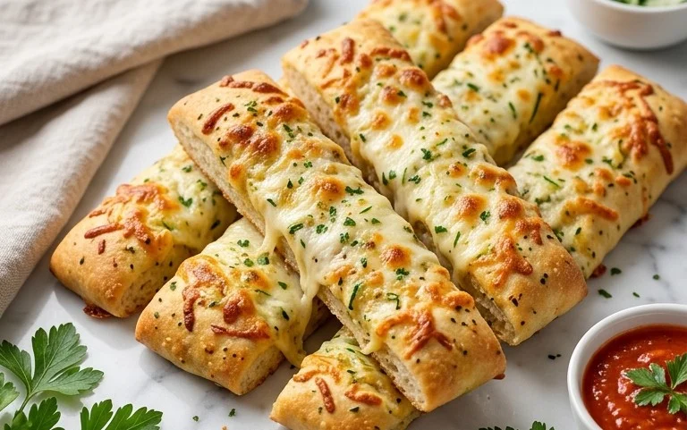 Cheesy Zucchini Breadsticks